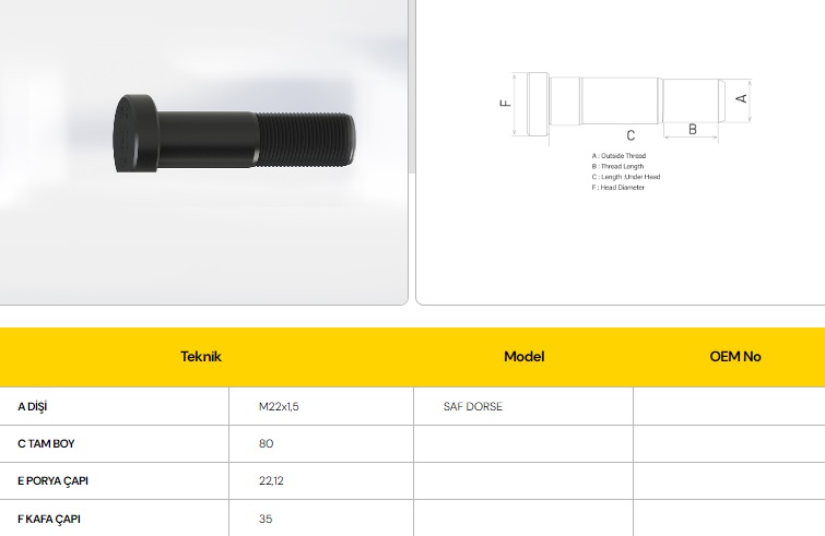 BİJON SF DORSE TERS DİŞ DİSK 83 MM.